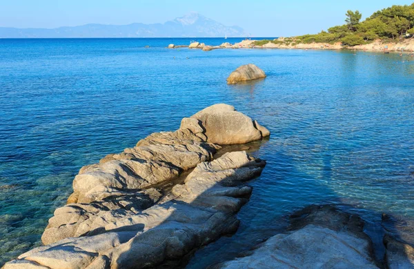Costa del Mar Egeo (Calcidica, Grecia ). — Foto Stock