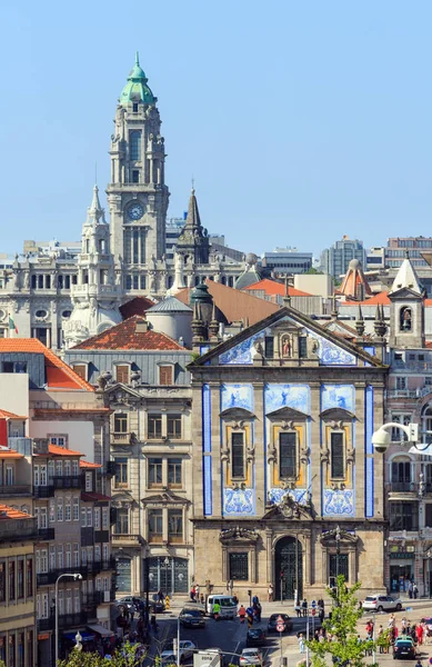 Porto város felülnézet (Portugália). — Stock Fotó