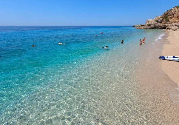 Drymades beach, Albánie. — Stock fotografie