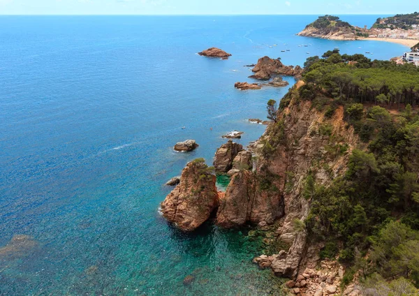 Tossa de Mar město pobřeží (Španělsko). — Stock fotografie