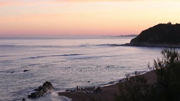 Summer sunrise ocean view — Stock Video