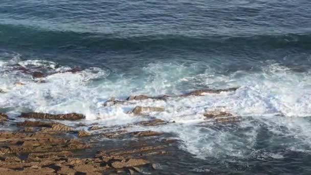 Okyanus Manzaralı kıyıdan — Stok video