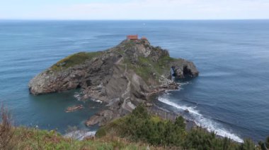 Gaztelugatxeko Doniene içinde Bask hermitage, İspanya.