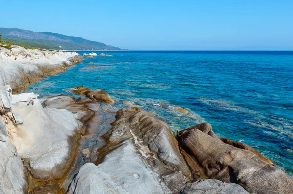 Роковое побережье Летней Ситонии, Греция . — стоковое фото