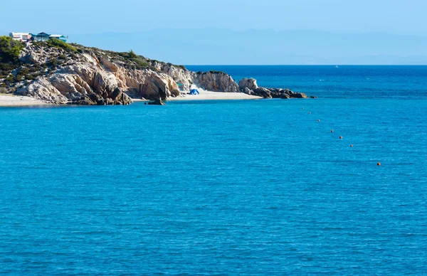 Sithonia lato skaliste wybrzeże, Grecja. — Zdjęcie stockowe