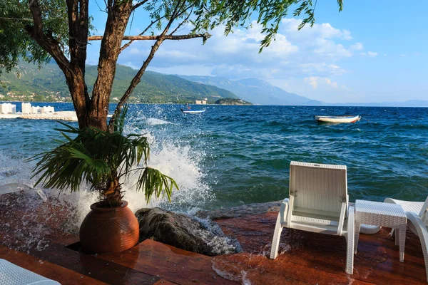 Ohri Gölü yaz görünümü. — Stok fotoğraf