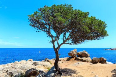 Costa Brava yaz sahne, İspanya.