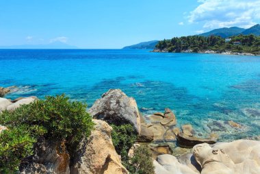 Ege Denizi Sahili (Chalkidiki, Yunanistan).