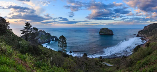 日没の大西洋の海岸、スペイン. — ストック写真