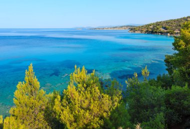 Sabah Ege'nin Sithonia, Yunanistan. 