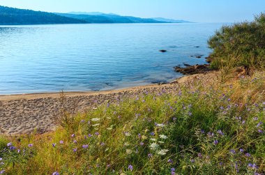 Kastri beach, Halkidikya, Yunanistan. 