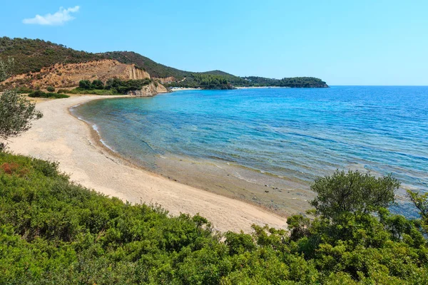 Egejském pobřeží, Sithonia, Řecko. — Stock fotografie