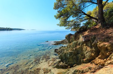 Sabah Ege'nin Sithonia, Yunanistan. 