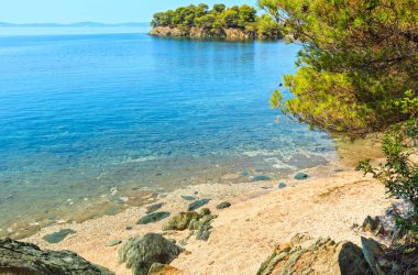 Sabah Ege'nin Sithonia, Yunanistan. 