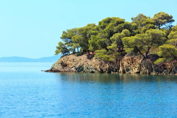 Ochtend Egeïsche kust, Sithonia, Griekenland. — Stockfoto