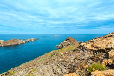 Costa Brava yaz görünümü, İspanya.