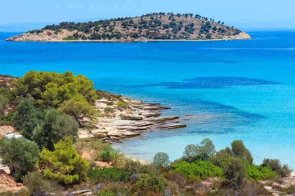 Playa de Lagonisi, Sithonia, Chalkidiki . — Foto de Stock