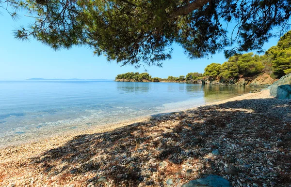 Ochtend Egeïsche kust, Sithonia, Griekenland. — Stockfoto