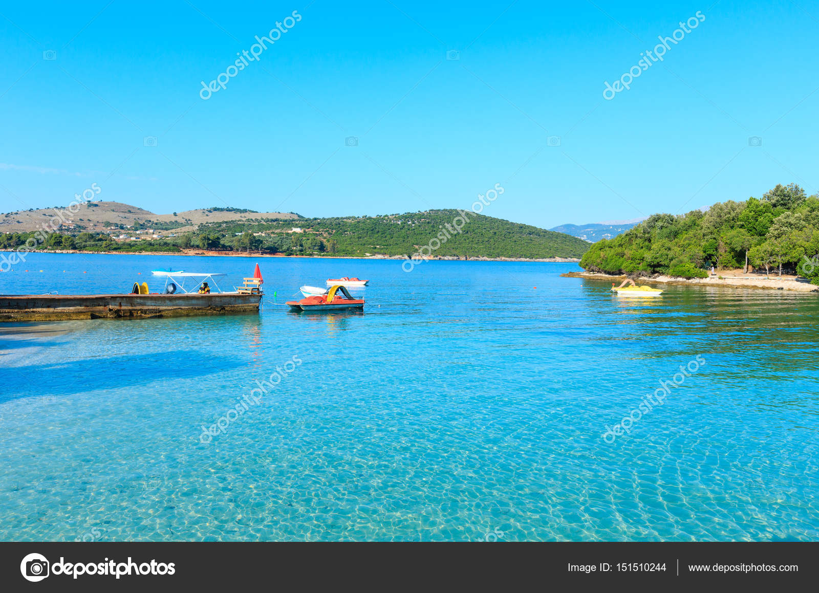 Spiaggia Di Ksamil Albania Foto Stock Wildman 151510244