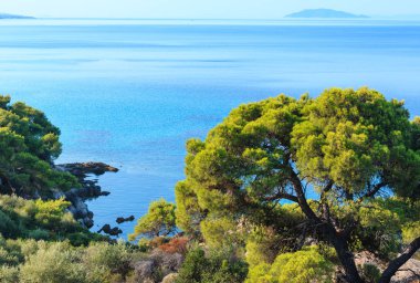 Sabah Ege'nin Sithonia, Yunanistan. 