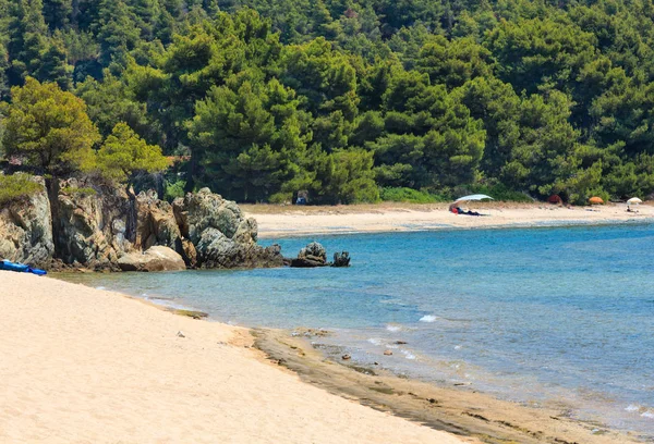 Egejském pobřeží, Sithonia, Řecko. — Stock fotografie