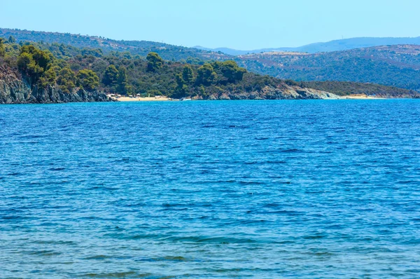 Wybrzeże Morza Egejskiego, Sithonia, Grecja. — Zdjęcie stockowe