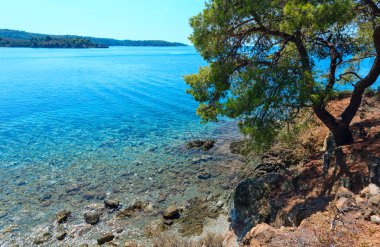 Sabah Ege'nin Sithonia, Yunanistan. 