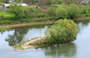 Spring Dnister river, Ukraine