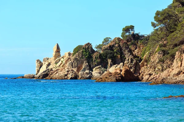 Mar Mediterrâneo costa rochosa, Espanha . — Fotografia de Stock
