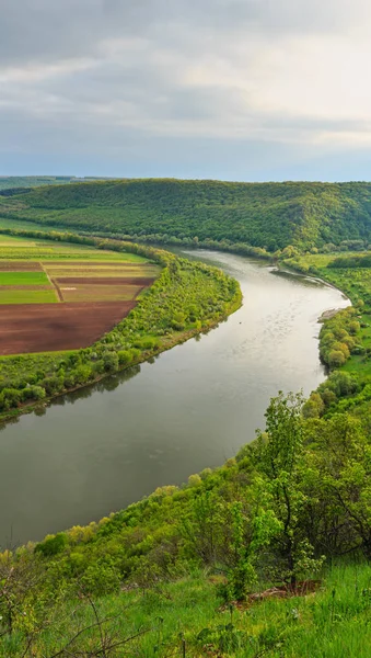 Kaňonu ohybu řeky Dněstr — Stock fotografie