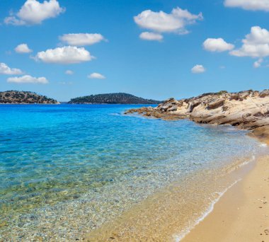 Yaz Sithonia sahil, Chalkidiki.