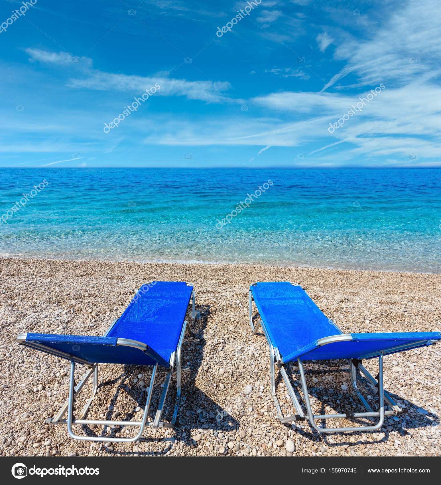 Spiaggia Di Mattina Di Estate Foto Stock Wildman 155970746