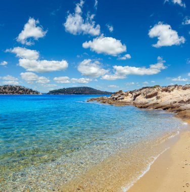 Yaz Sithonia sahil, Chalkidiki.