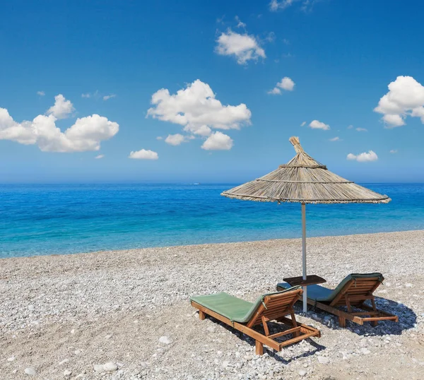 Estate mattina spiaggia . — Foto Stock