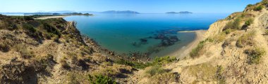 Sabah deniz kenarı, Arnavutluk.