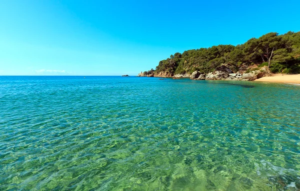 Földközi-tenger sziklás part, Spanyolország. — Stock Fotó