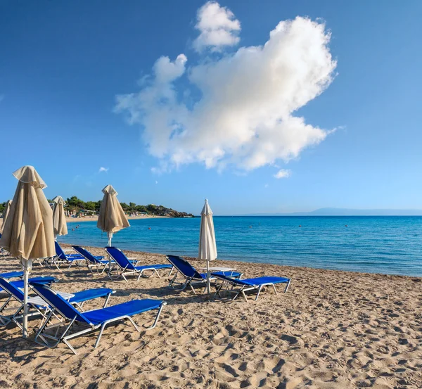 Yaz sabah beach (Chalkidiki, Yunanistan).