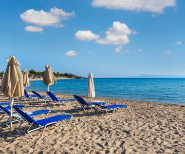 Yaz sabah beach (Chalkidiki, Yunanistan).