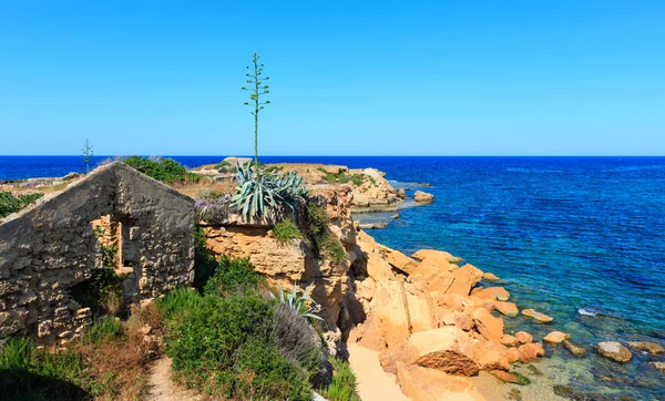 Côte d'été de la Sicile, Italie — Photo