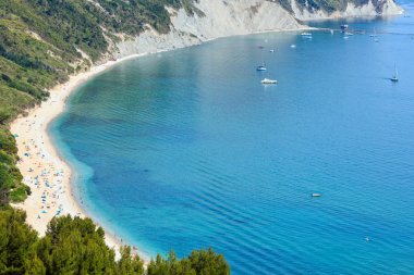 Yaz Adriyatik Denizi Mezzavalle beach