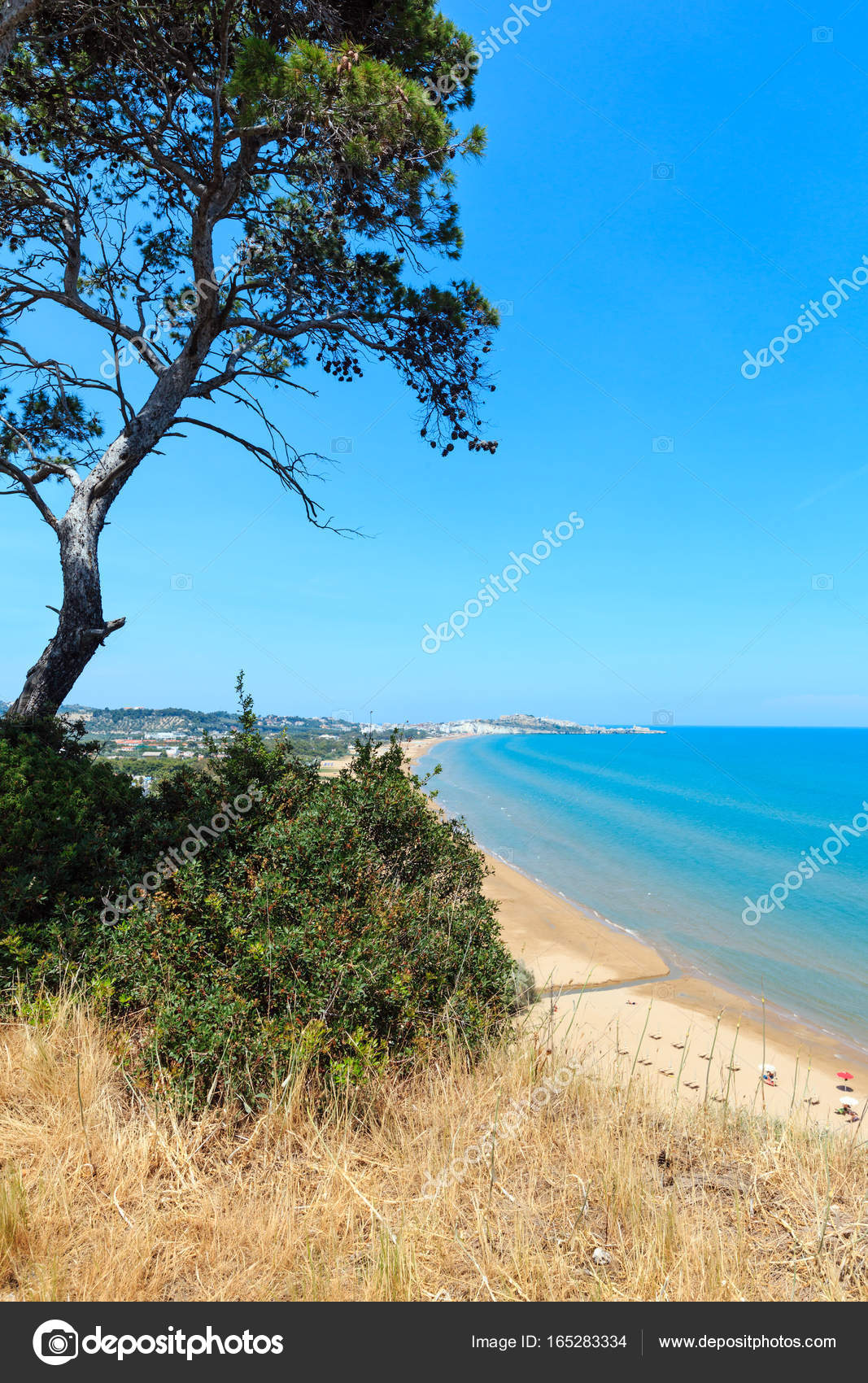 Spiaggia Di Estate Lido Di Portonuovo Italia Foto Stock