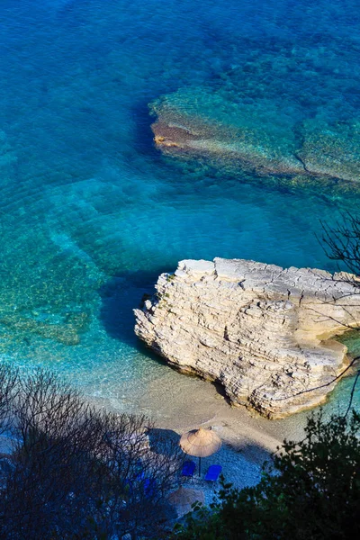 イオニア海夏海岸、アルバニア. — ストック写真