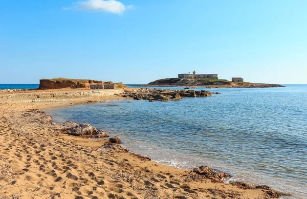 Isola delle Correnti Capo Passero beach — Stock fotografie