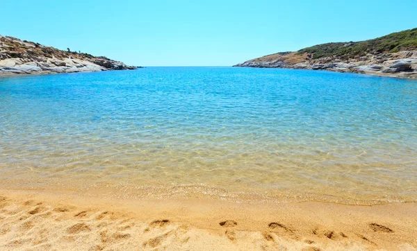 Sommaren havet kusten (Halkidiki, Grekland). — Stockfoto