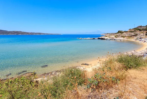 Το καλοκαίρι στη θάλασσα Ακτή (Χαλκιδική, Ελλάδα). — Φωτογραφία Αρχείου