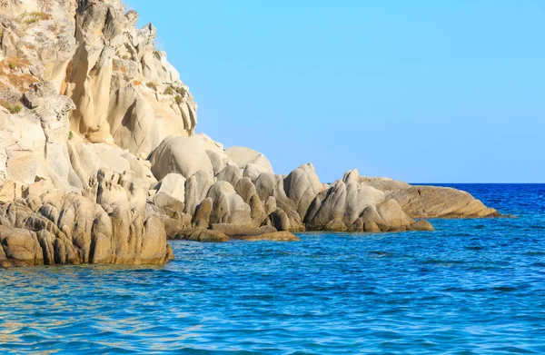 Costa estiva del mare (Sithonia, Grecia ). — Foto Stock