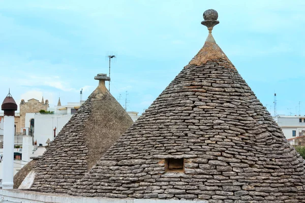 Trulli häuser in alberobello, italien — Stockfoto