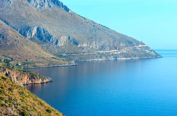 Zingaro costa del mar, Sicilia, Italia — Foto de Stock