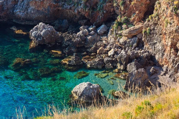 Zingaro sea coast, Sicilia, Italia — Foto Stock