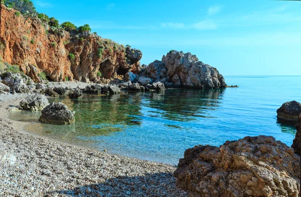 Bahía de mar en Zingaro Park, Sicilia, Italia —  Fotos de Stock